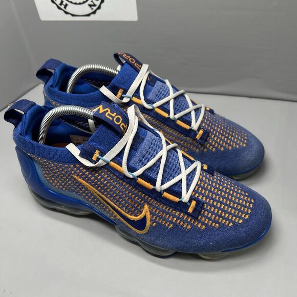 Nike Air VaporMax FK Flyknit 2021 New York Knicks FD0712 400 Men Sz 9 Preowned - Picture 13 of 14